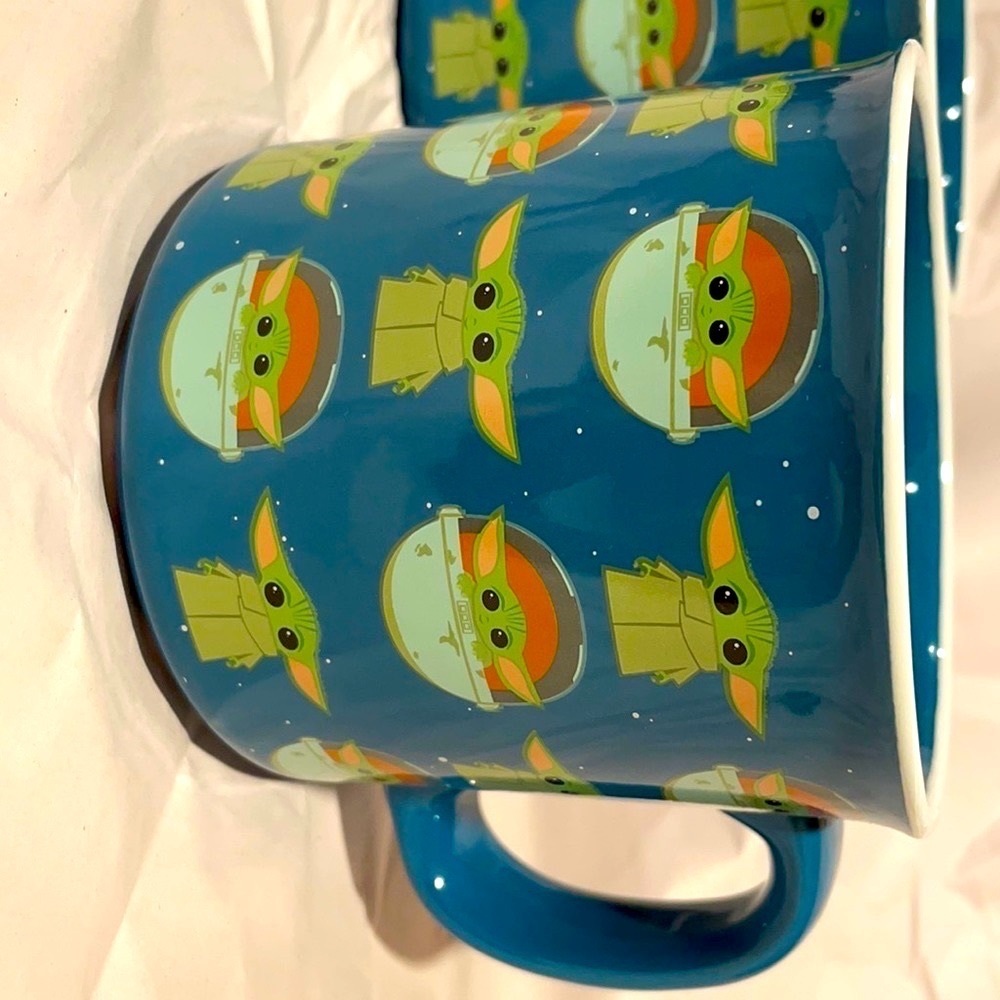 2 Baby Yoda Coffee Mugs -  NWT